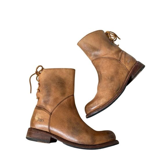 Bed Stu Shoes - Bed Stu Cheshire Leather Boots size 8 Glove Lace Combat Boho